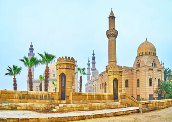 Medieval architecture of Saladin Square, Cairo, Egypt