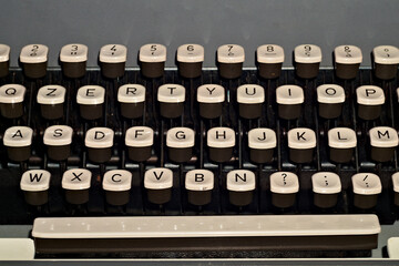 vintage, old typewriter of the sixties