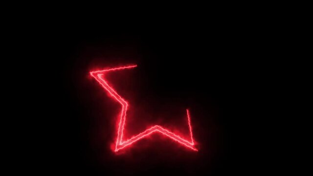 Abstract star motion graphic element. Perfect for background or logo placement. . , 4K loop