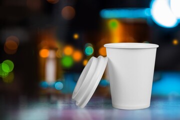 Coffee popular holiday beverage, served in the cup.