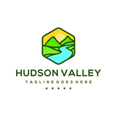 Modern mountain Logo design Concept