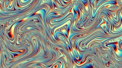 Fototapeta premium Wavy abstract futuristic background. Horizontal pattern.