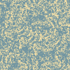 Neutral light blue yellow seamless abstract texture. Modern coastal living all over print. Irregular soft furnishing cover grunge background. High quality jpg swatch.