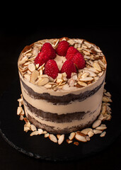 Artisan strawberry shortcake with peanut 