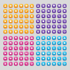 UI design for games and applications. Different interface elements.