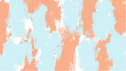 Blue and orange watercolor background for your design, watercolor background concept, vector.