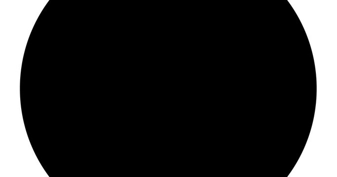 Simple Animated Circle Matte Transition Black and White Luma Matte
