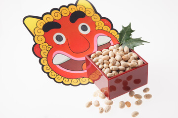 節分豆まき　節分イメージ
