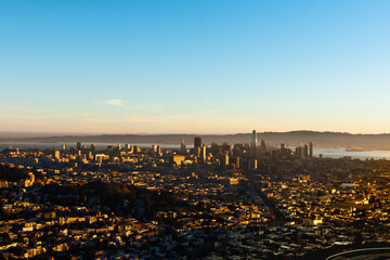 Obraz na płótnie Canvas Sunrise at Twin Peaks, San Francisco, California 