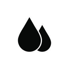 Waterdrop, Water, Droplet, Liquid Solid Icon, Vector, Illustration, Logo Template. Suitable For Many Purposes.