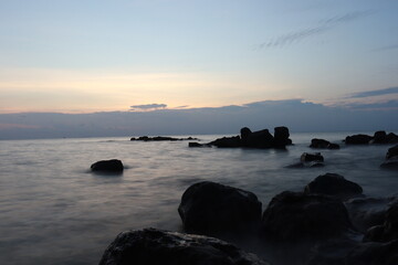 Obraz premium sunset over the sea