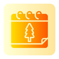 christmas gradient icon