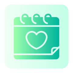 valentines day gradient icon