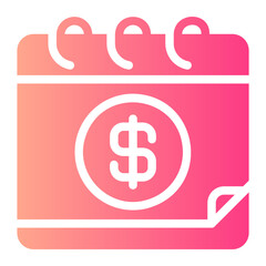 pay day gradient icon