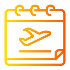 flight gradient icon