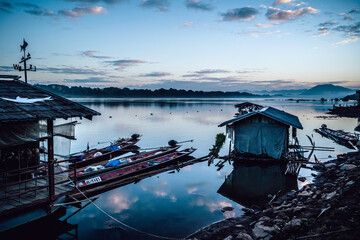 People's way of life along the Mekong River. Chiang Khan,Thailand.