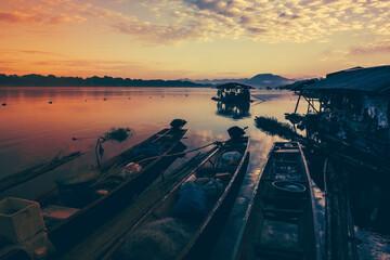 People's way of life along the Mekong River. Chiang Khan,Thailand.