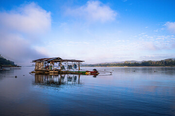 People's way of life along the Mekong River. Chiang Khan,Thailand.