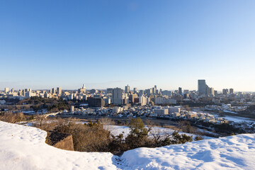 Obraz premium 《宮城県・仙台市》青葉城址 １月