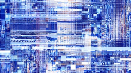 Imitation of a Datamoshing texture.