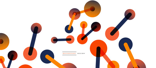 Network concept abstract background. Dots connection. Big data idea. Business template for wallpaper, banner, background or landing