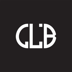 LLB letter logo design on black background. LLB creative initials letter logo concept. LLB letter design.