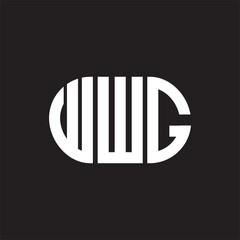 WWG letter logo design on black background. WWG creative initials letter logo concept. WWG letter design.