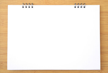 White blank paper background on wooden for create creative wallpaper work design for editing. background for creation edit in many advertise works.