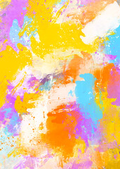 Fototapeta premium beautiful colorful ink stroke abstract background