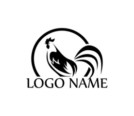 rooster logo vector icon, creative modern simple logo