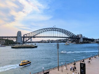 Obraz premium city harbour bridge