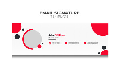 Email signature template for professional corporate business agency