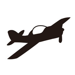 small plane silhouette icon vector design