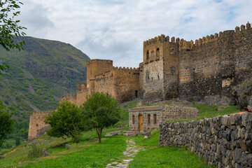 Fototapeta na wymiar the fortress was built at the confluence of two rivers: Paravani and Kura