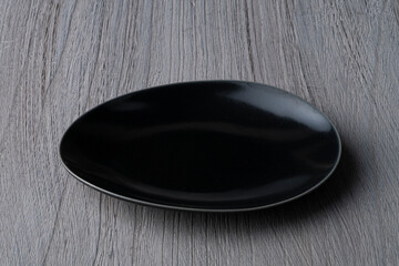 黒い皿の背景素材