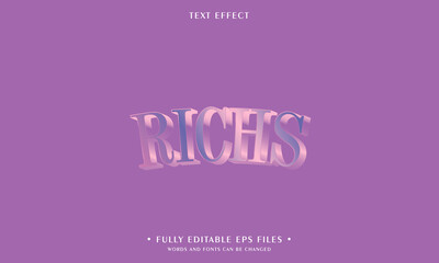 RICHS  style editable text effect