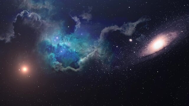 4K Galaxy space  nebula background