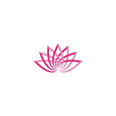 Beauty Vector lotus flowers design logo Template icon
