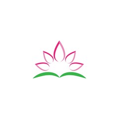 Beauty Vector lotus flowers design logo Template icon