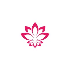 Beauty Vector lotus flowers design logo Template icon
