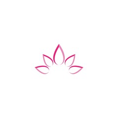 Beauty Vector lotus flowers design logo Template icon