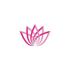 Beauty Vector lotus flowers design logo Template icon