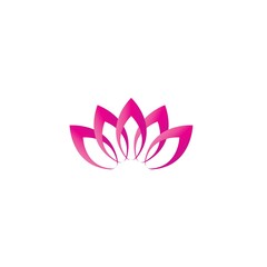 Beauty Vector lotus flowers design logo Template icon