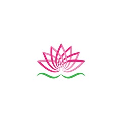Beauty Vector lotus flowers design logo Template icon
