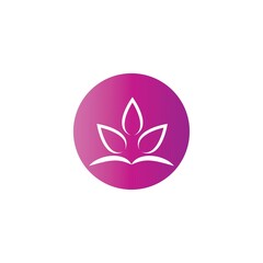 Beauty Vector lotus flowers design logo Template icon