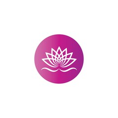 Beauty Vector lotus flowers design logo Template icon