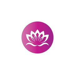 Beauty Vector lotus flowers design logo Template icon