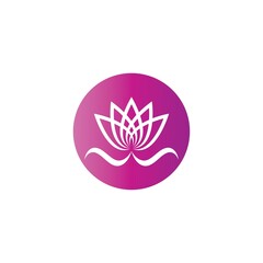 Beauty Vector lotus flowers design logo Template icon