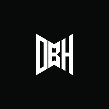 DBH letter logo creative design. DBH unique design