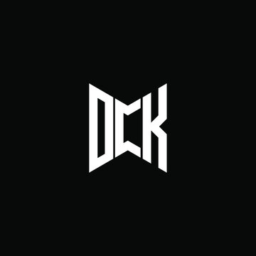 DCK letter logo creative design. DCK unique design
